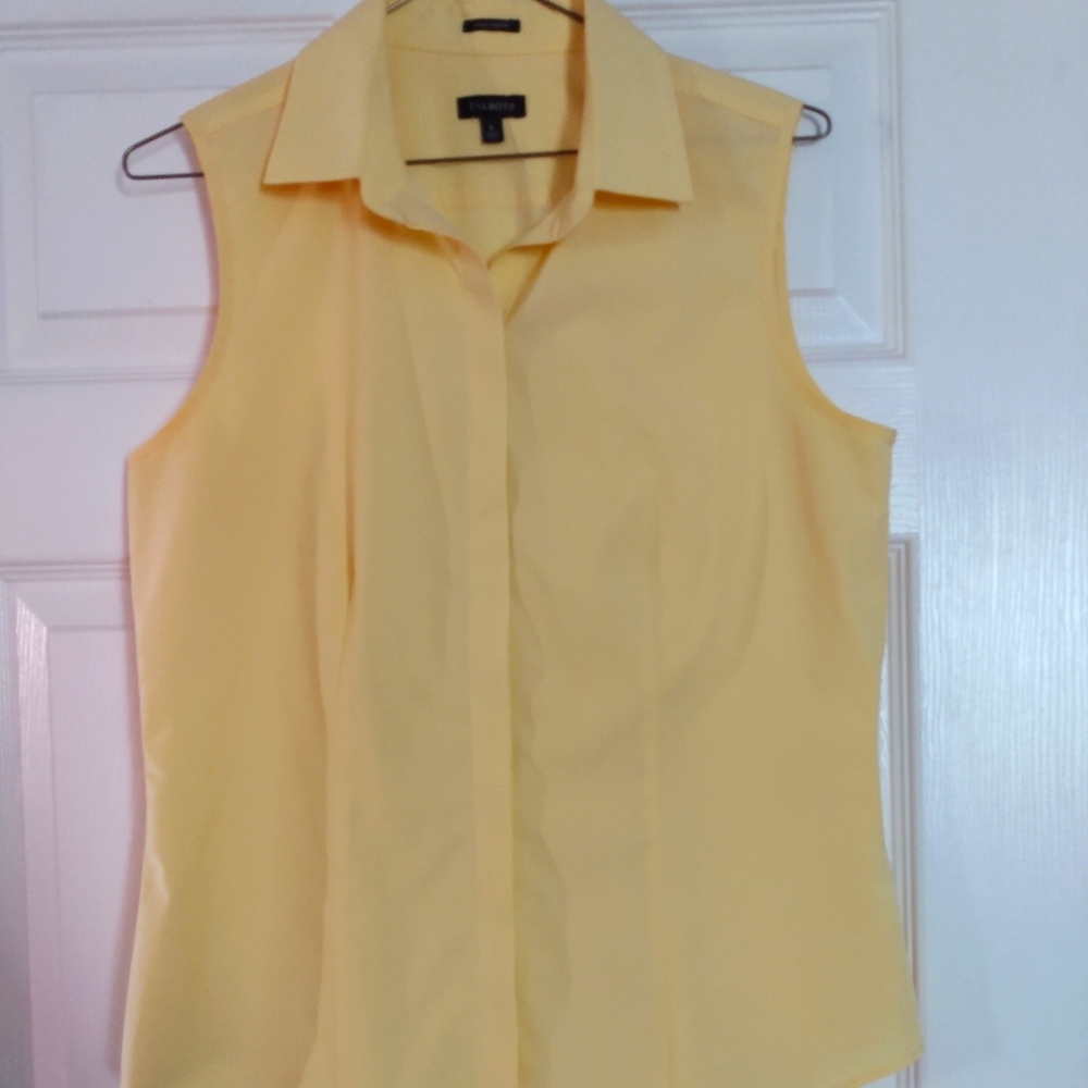 Talbot Yellow Button Up Top